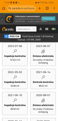 Ford Focus cena 16950 przebieg: 105000, rok produkcji 2009 z Tuchola małe 67